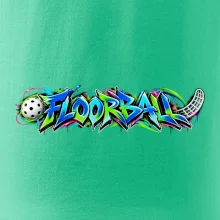 Florbalové graffiti v neonových barvách