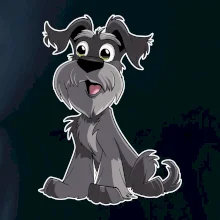 Bradáč kreslený sediaci