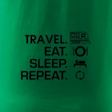 Eat sleep travel - Veľký príves Eat sleep travel - Veľký príves