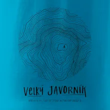 Velký Javorník (Beskydy) - vrstevnice v kruhu