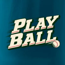Play ball retro sportovní nápis
