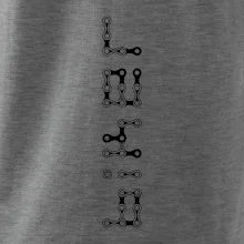 Biker nápis na výšku reťaz