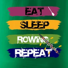 Eat sleep rowing repeat farebné Eat sleep rowing repeat farebné