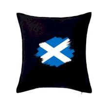 Škótska vlajka kreslená štetcom