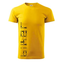 Biker nápis na výšku reťaz