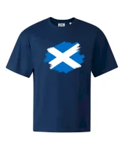 Škótska vlajka kreslená štetcom