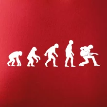 Evolúcia gitarista - kľačiaci Evolúcia gitarista - kľačiaci