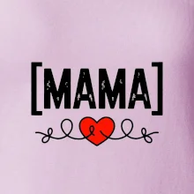 Nápis mama a srdce Nápis mama a srdce