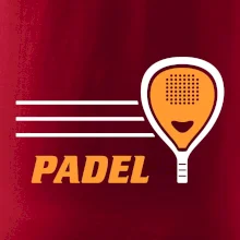 Padel - oranžová raketa