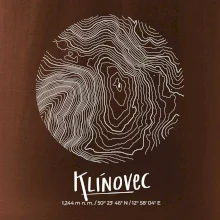 Klínovec - vrstevnice v kruhu