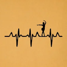 EKG tanečnice salsy