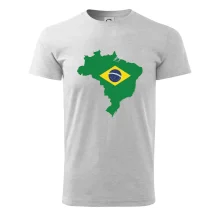 Brazília vlajka v mape