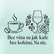 Bez vína su jak kafe bez kofeinu. Na nic