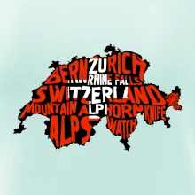 Mapy - názvy miest - Švajčiarsko