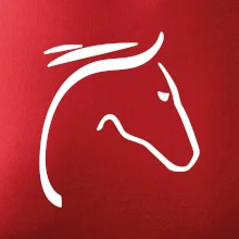 Kôň - hlava silueta