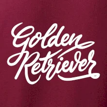 Golden retriever - nápis okrasný