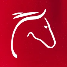 Kôň - hlava silueta