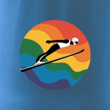 Skokan na lyžiach v kruhu