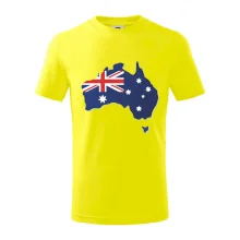 Austrália - vlajka mapa