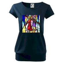 Vitráž - Ježiš a kríž