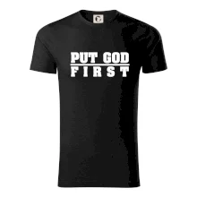 Put God first hrubý nápis Put God first hrubý nápis