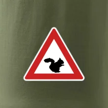 Dopravná značka - Pozor veverička