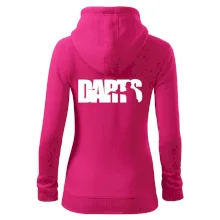 Darts - nápis so šípkarom