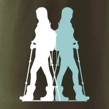 Nordic walking figúry - žena