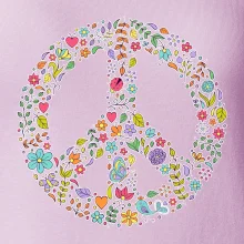 Peace symbol lístočky