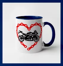 Moto srdce reťaz - cestná