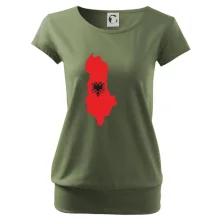 Albánsko mapa a znak