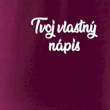 Tvoj vlastný nápis písací - na prsníku