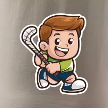 Ikona pozemný hokej chlapec