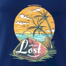 Beach camping get lost somewhere