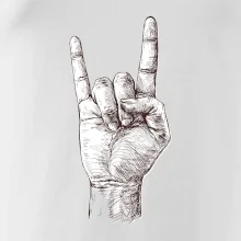 Rocková ruka kreslená