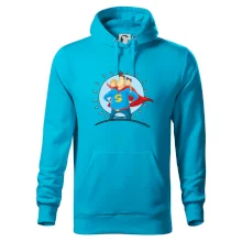 Táta superman - dievča a chlapec Táta superman - dievča a chlapec