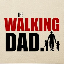 The walking dad dve deti