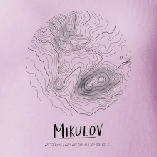 Mikulov - vrstevnice v kruhu