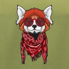 Červená panda hipster