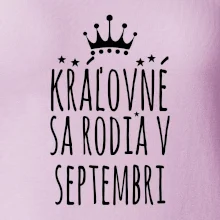 Kráľovné sa rodia v septembri