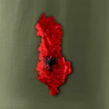 Mapa Albánsko reliéf hôr