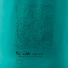 Špičák - vrstevnice v obdĺžniku