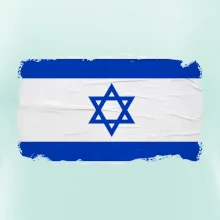 Izraelská vlajka plagát