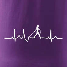 EKG nordic walking žena