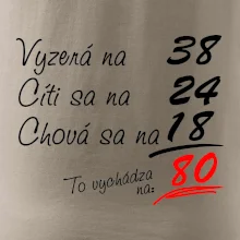 Vyzerá, cíti sa, chová sa - 80 rokov