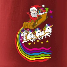 Santa a jednorožce (Pecka design)