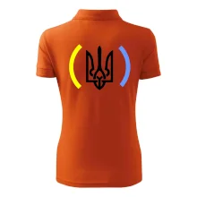 Ukrajina trojzubec s farbami Ukrajina trojzubec s farbami