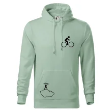 Mapa ČR + kolo na prsu Mapa ČR + kolo na prsu