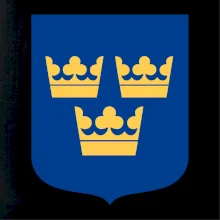 Švédsky znak tri korunky na prsník