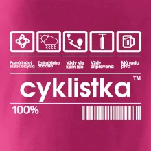 Čiarový kód - cyklistka